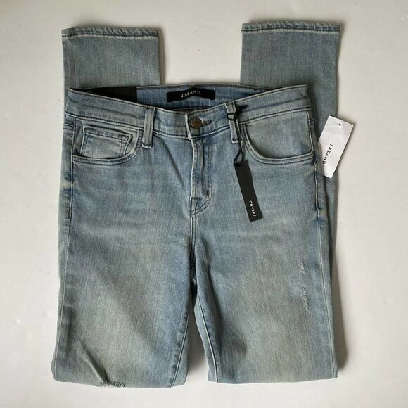 J Brand Mid Rise Skinny Jeans JB00113 Refresh Destruct Distressed Size 26 - Picture 3 of 12